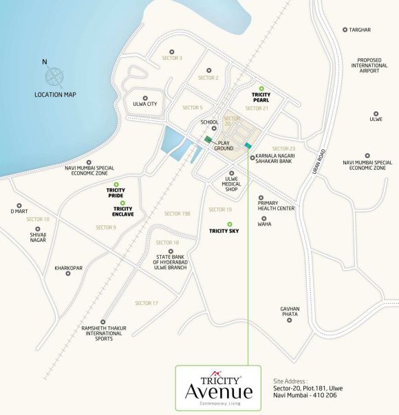 Tricity Avenue Location Map