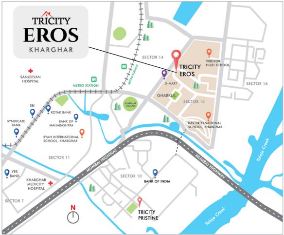 Tricity Eros Location Map