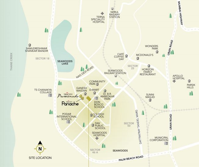 Tricity Palacio Location Map