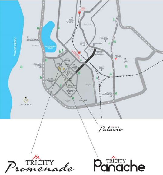 Tricity Panache Location Map