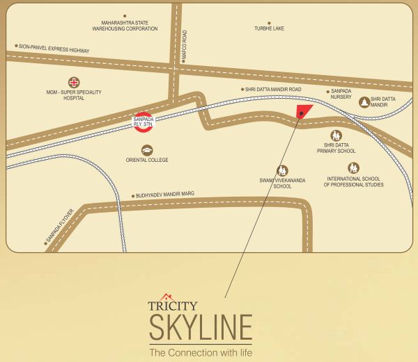 Tricity Skyline Location Map