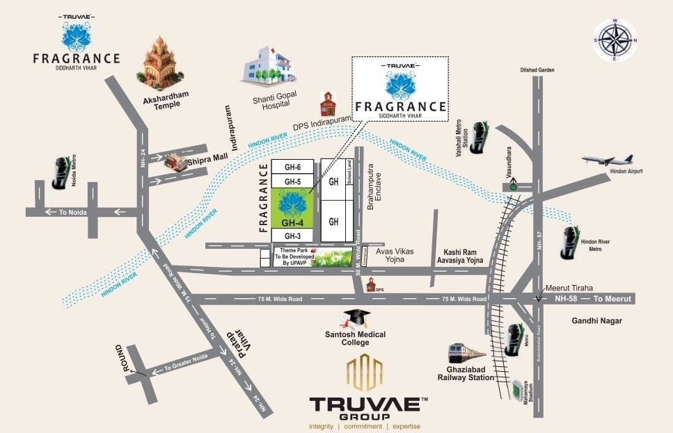 Truvae Fragrance Location Map