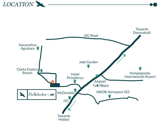 Ukn The Belvedere Airport District Location Map