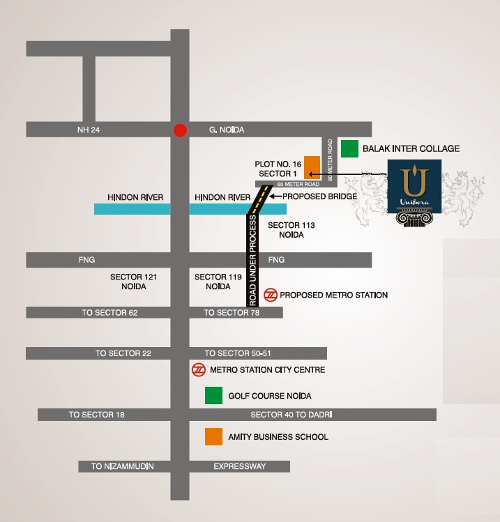 Unibera Towers Location Map