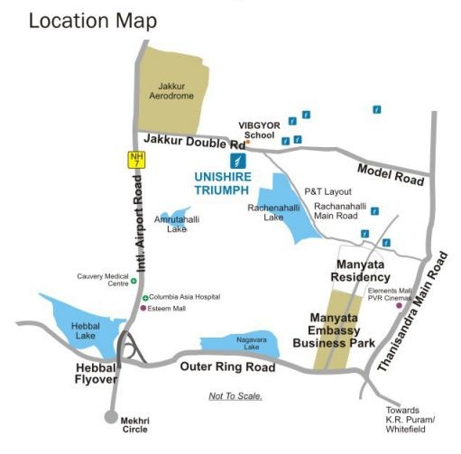 Unishire Triumph Location Map