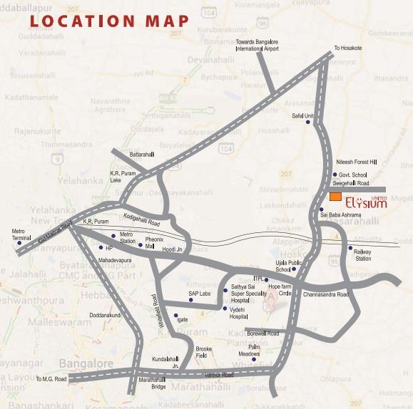 United Elysium Location Map