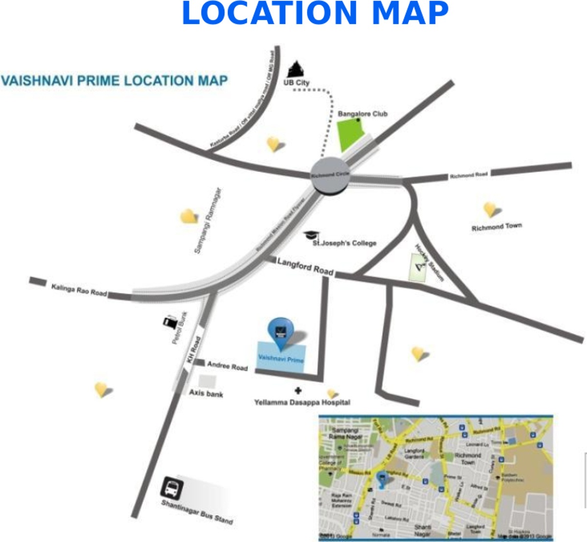 Vaishnavi Prime Location Map