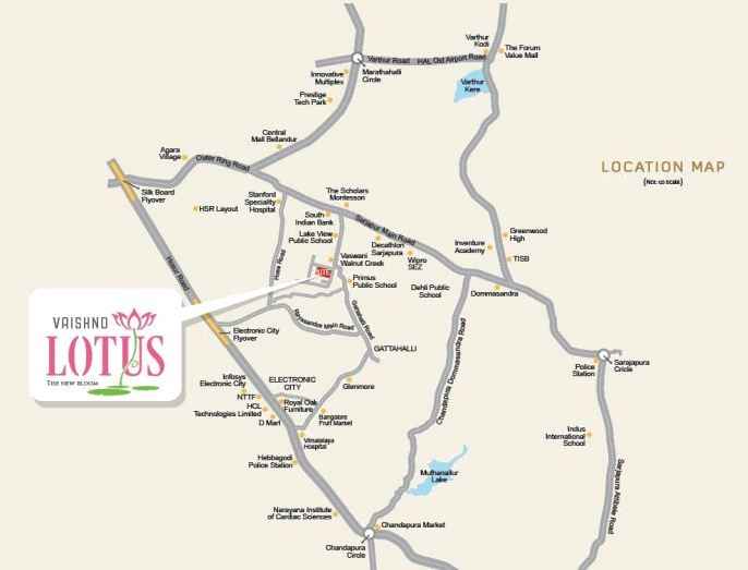 Vaishno Lotus Location Map