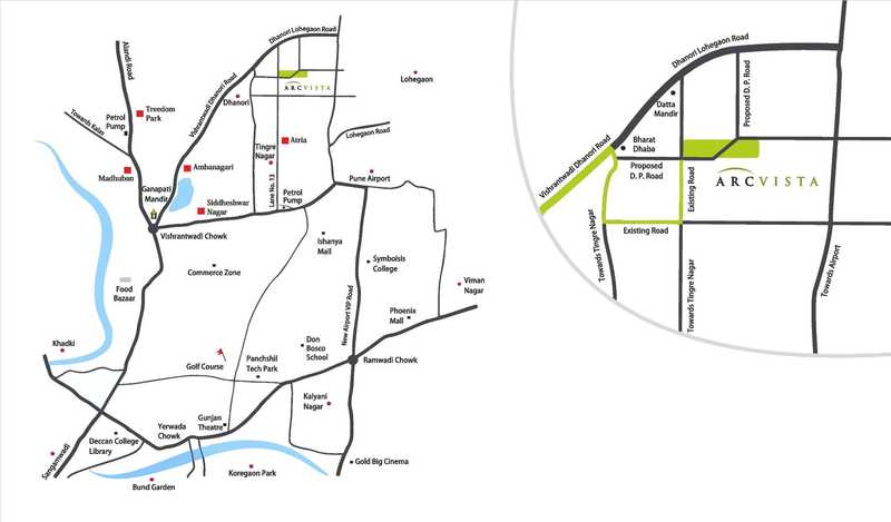 Vardaan Arc Vista Location Map