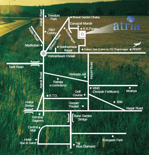 Vardaan Atria Location Map