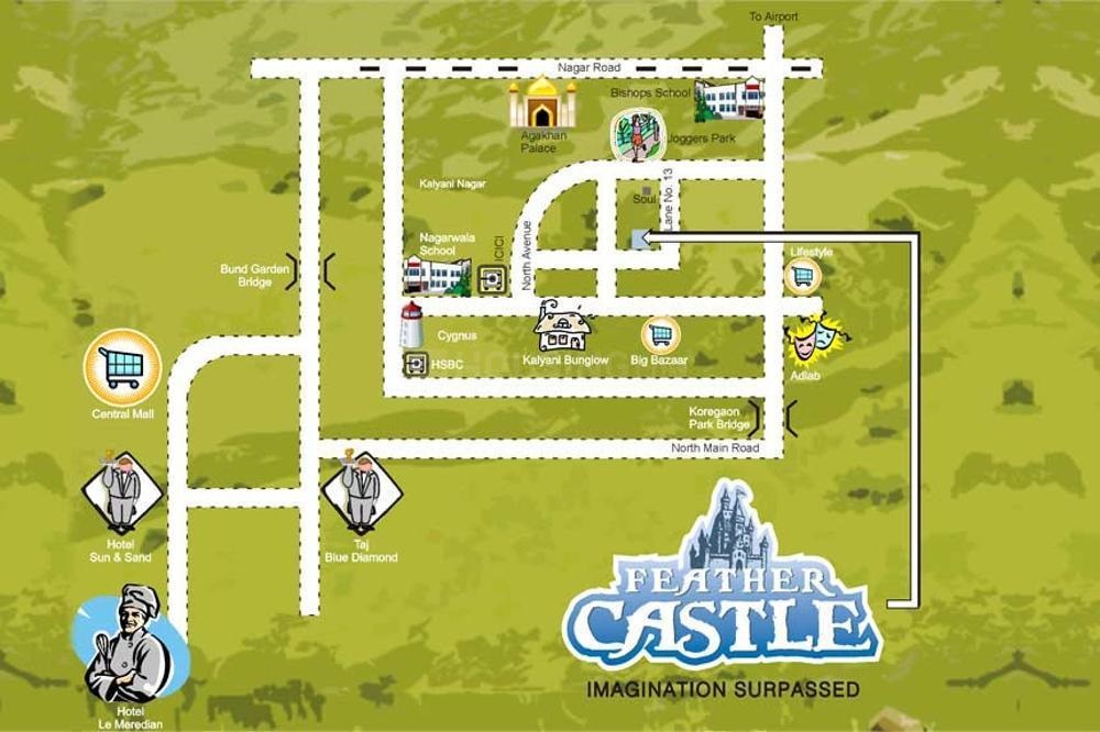 Vardaan Feather Castle Location Map