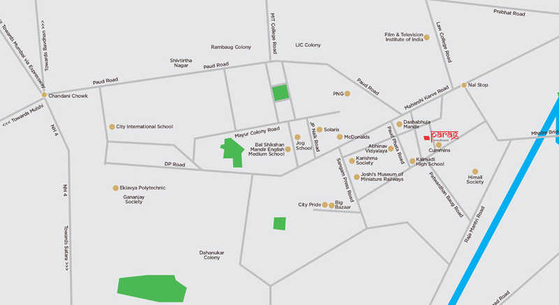 Vardaan Parag Location Map