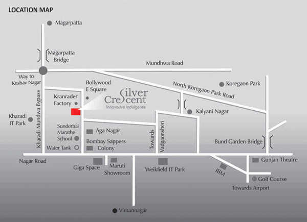 Vardaan Silver Crescent Location Map