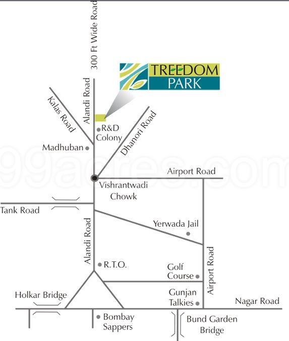 Vardaan Treedom Park Location Map
