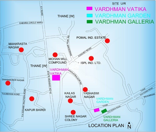 Vardhaman Garden Location Map