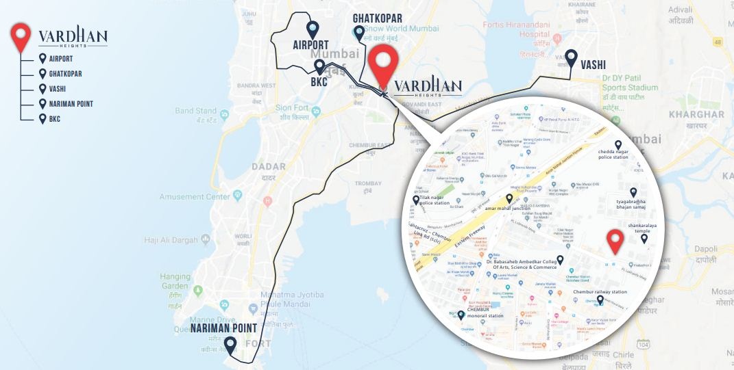 Vardhan Heights Location Map