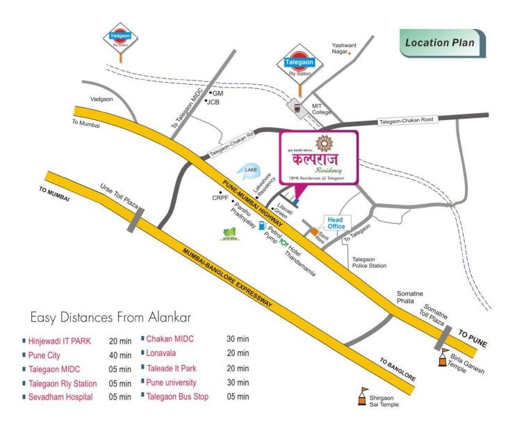 Vastu Kalparaj Residency Location Map