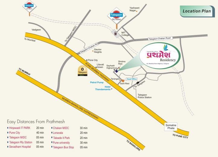 Vastu Prathamesh Residency Location Map