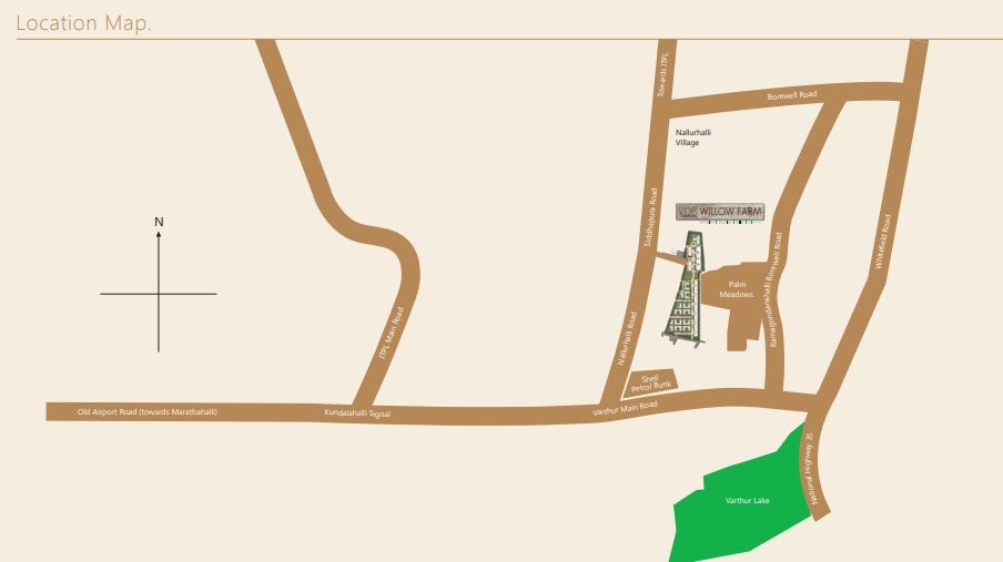 Vdb Willow Farm Location Map