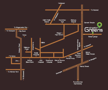 Vedant Kingston Greens Location Map
