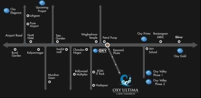 Venkatesh Oxy Ultima Location Map