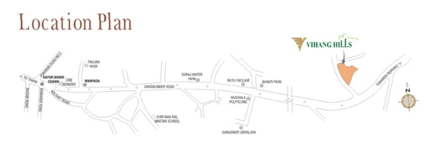 Vihang Hills Location Map