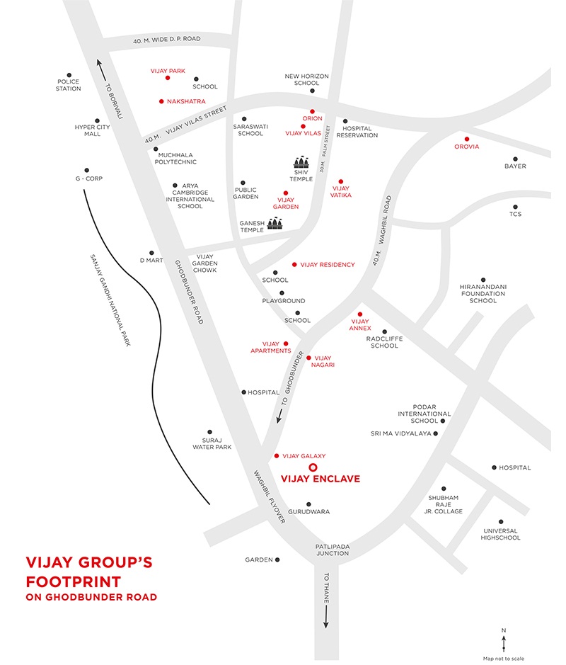 Vijay Enclave Location Map