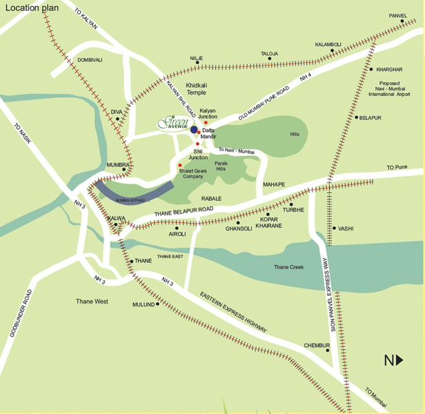 Virat Green Avenue Location Map