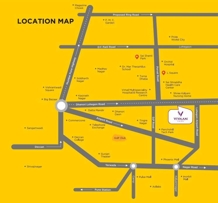 Vivaan Park Location Map