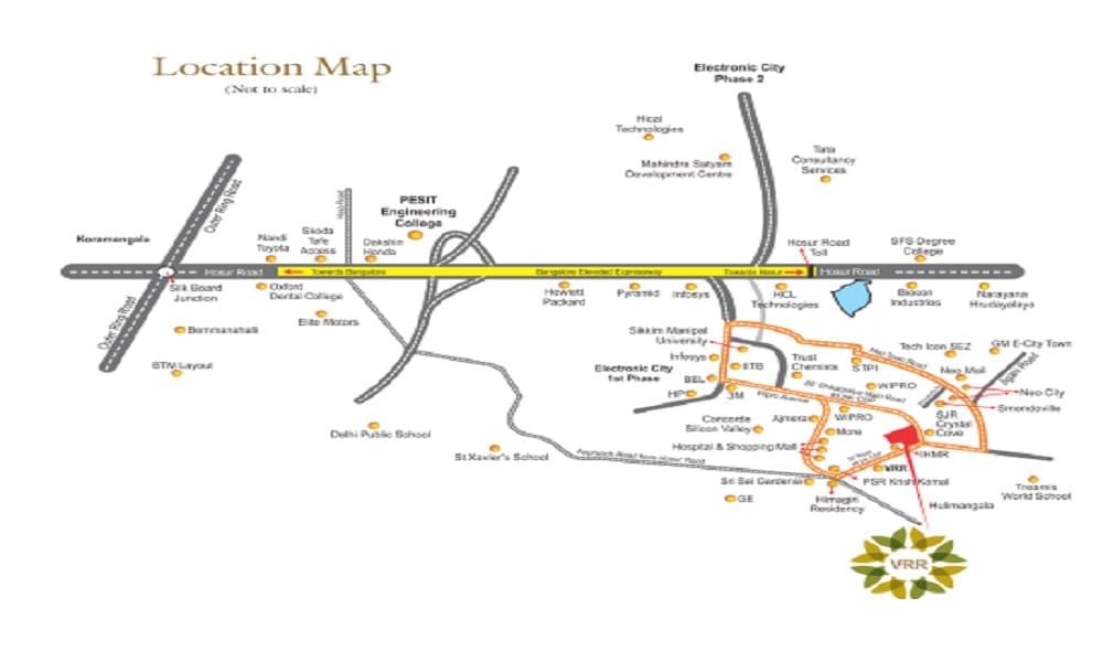 Vrr Golden Enclave Location Map