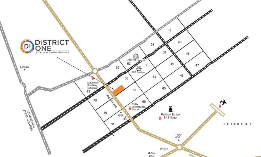Vrs District One Location Map