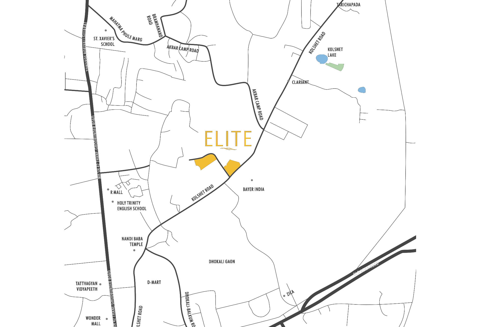 Wadhwa Elite Location Map