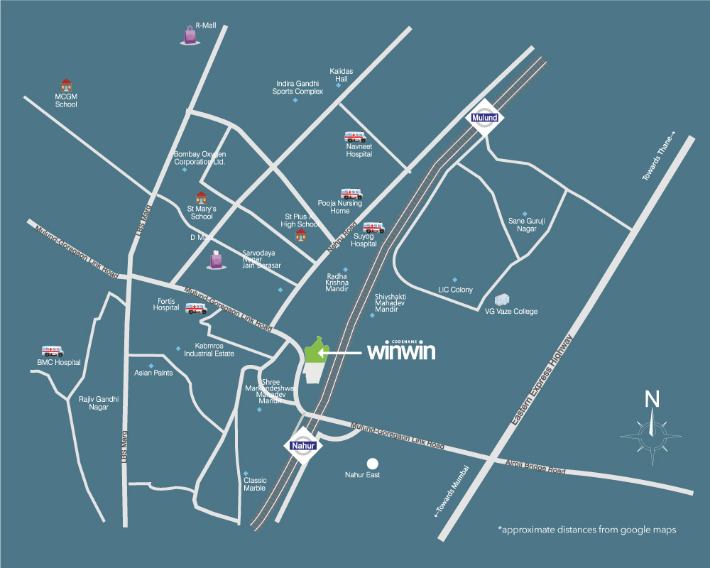 Wadhwa Win Win Location Map