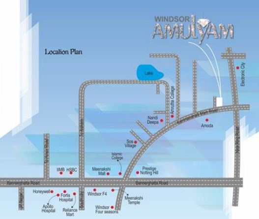 Windsor Amulyam Location Map