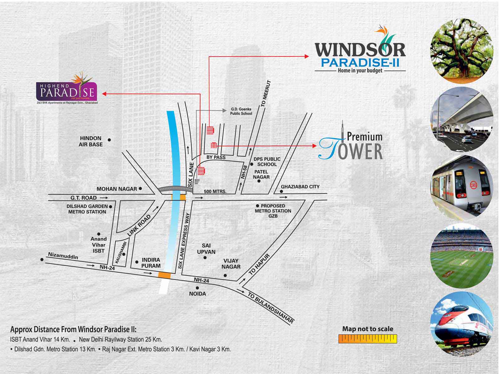 Windsor Paradise 2 Location Map