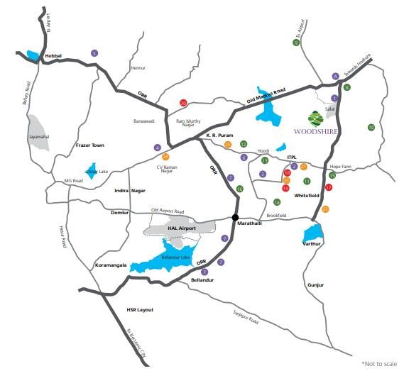 Woodshire Emerson Park Location Map