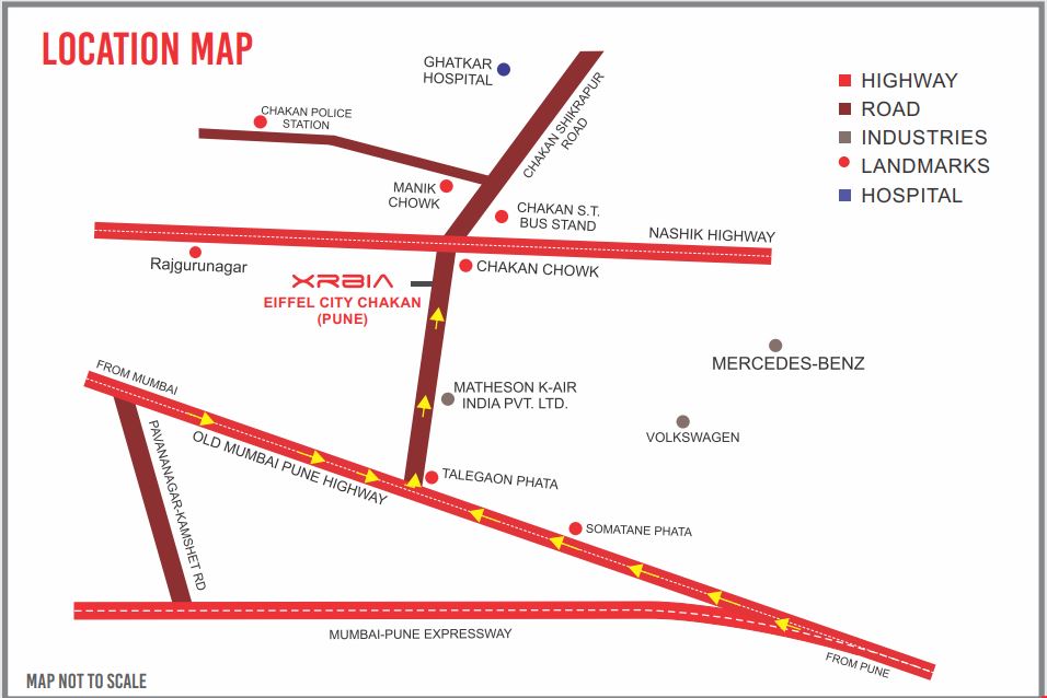 Xrbia Chakan Location Map