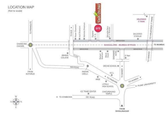 Yash Orchid Location Map