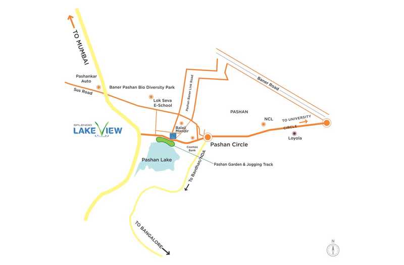 Yashada Splendid Lakeview Location Map