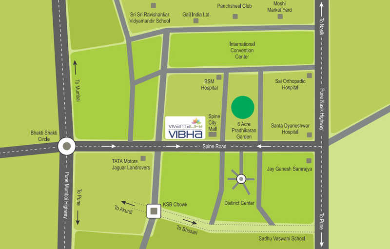 Yashada Vivanta Life Vibha Location Map