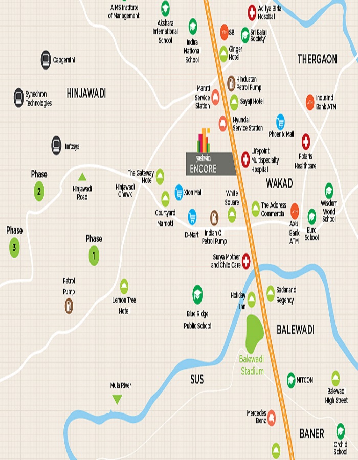 Yashwin Encore Location Map