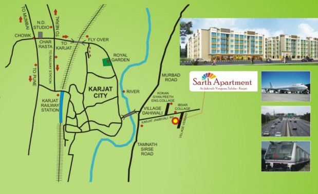 Ys Patil Sarth Apartment Location Map