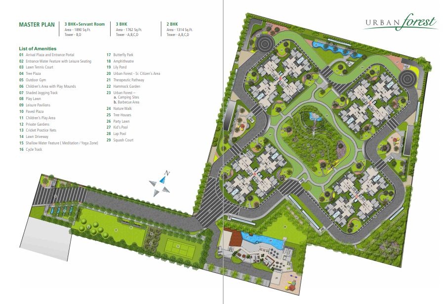 Alembic Urban Forest Master Plan Whitefield, Bangalore