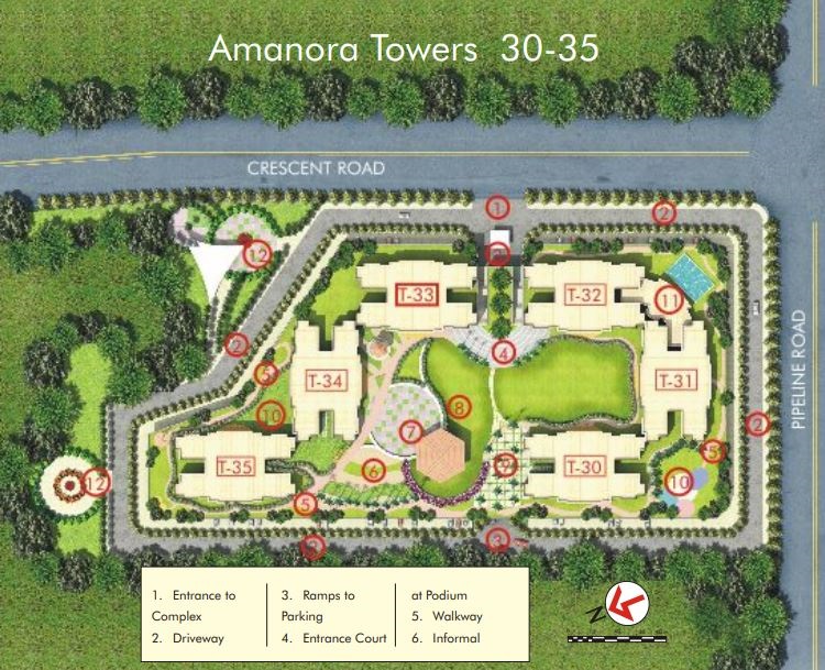 Amanora Trendy Homes Master Plan