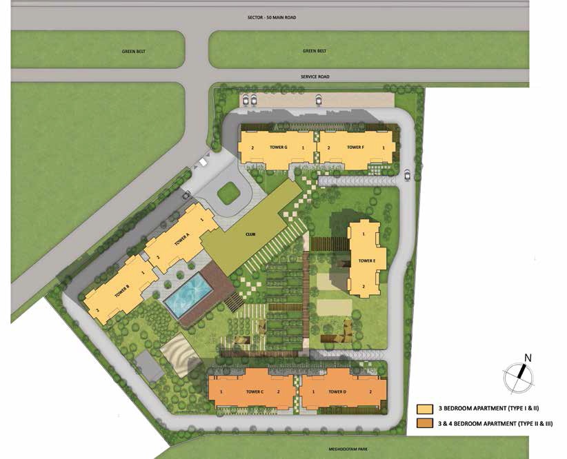 Ambience Tiverton Master Plan Sector 50, Noida