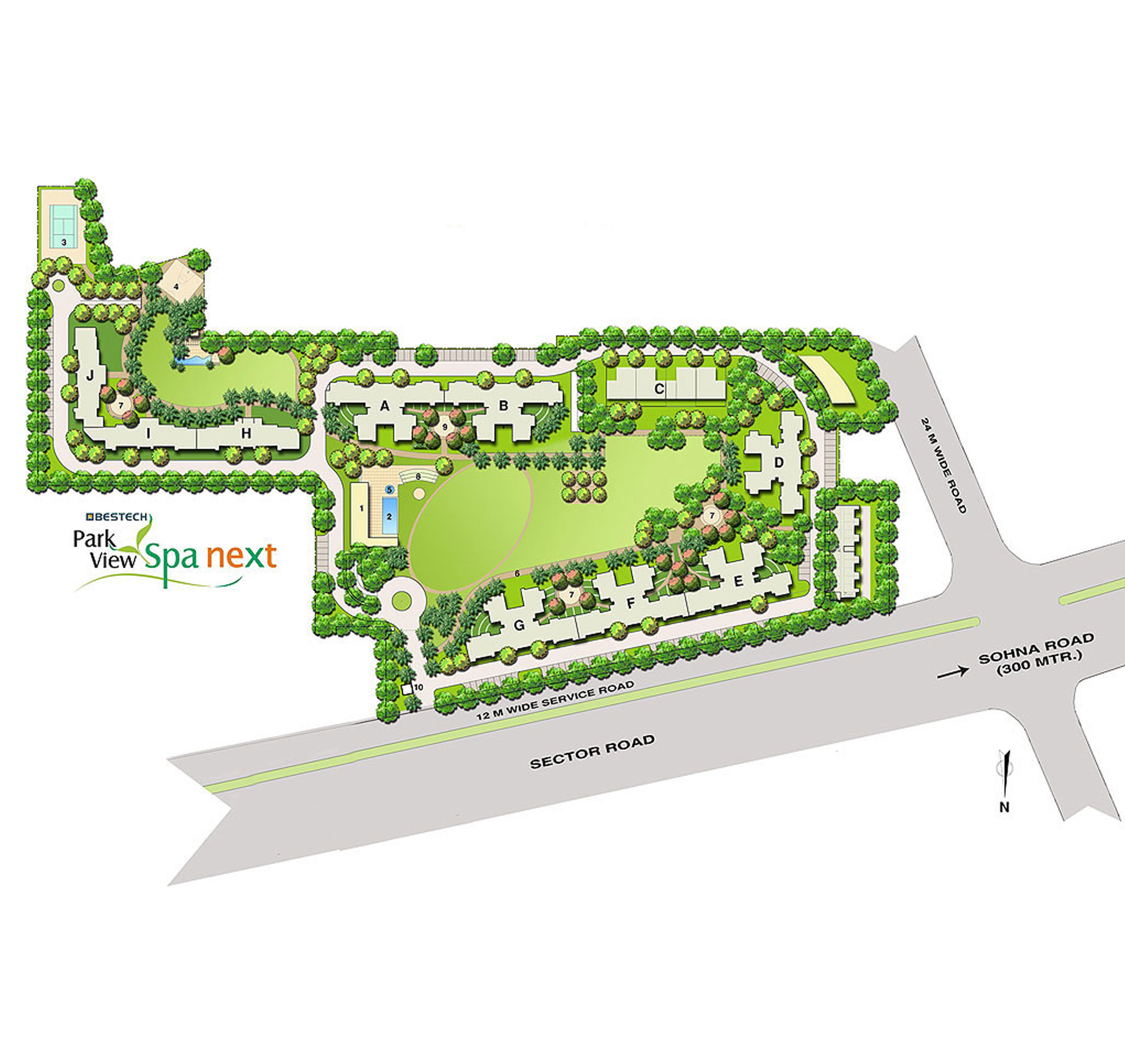 Bestech Park View Spa Next Master Plan
