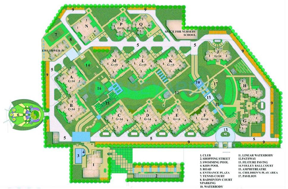 Bptp Park Grandeura Master Plan