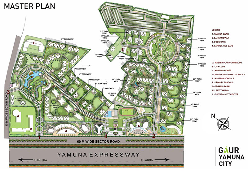 Gaur Yamuna City Master Plan