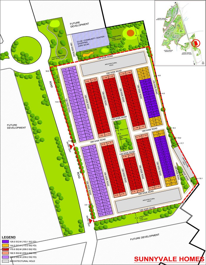 Jaypee Greens Sunnyvale Homes Master Plan