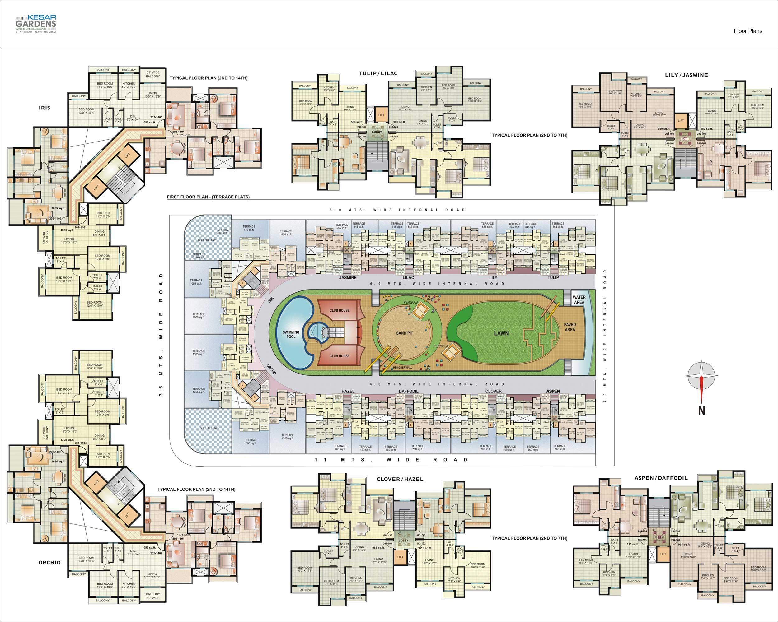 Kesar Gardens Master Plan Kharghar, Mumbai